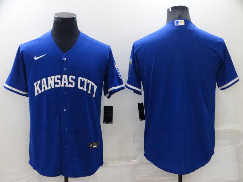 Men Kansas City Royals Blank Blue Game City Edition 2022 Nike MLB Jersey->texas rangers->MLB Jersey